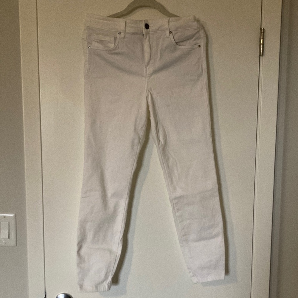 Grace & Lace Off White Ankle Length Jegging sz 12